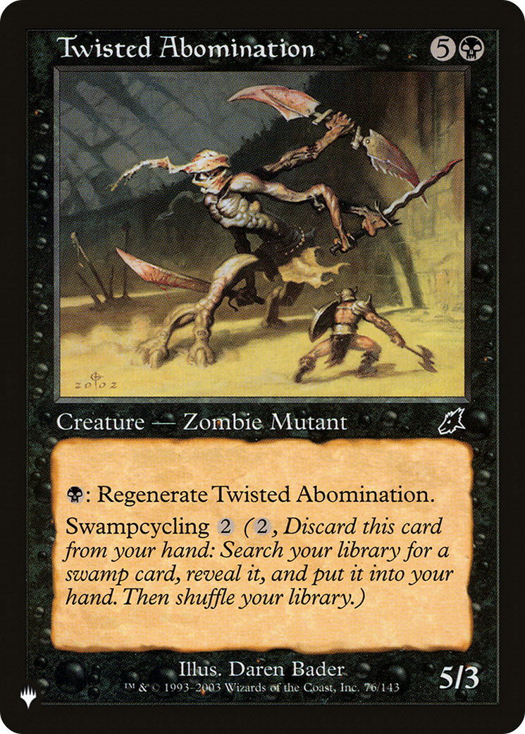 Twisted Abomination [The List Reprints] | Good Games Adelaide SA