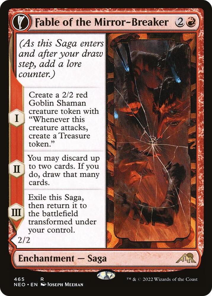 Fable of the Mirror-Breaker // Reflection of Kiki-Jiki 465 (Kamigawa: Neon Dynasty)  - Extended Art Foil | Good Games Adelaide SA