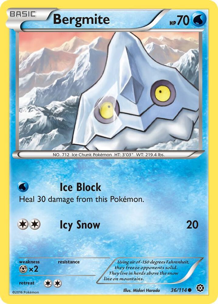 Bergmite 36/114 (XY - Steam Siege)  | Good Games Adelaide SA