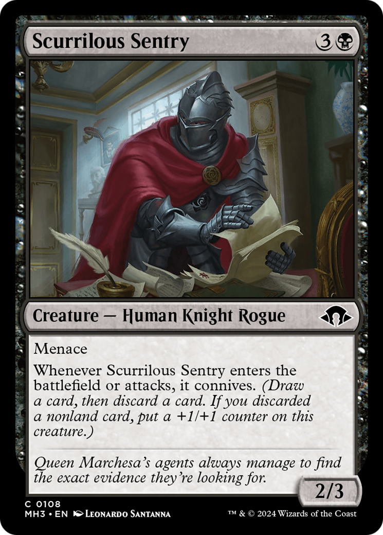 Scurrilous Sentry [Modern Horizons 3] | Good Games Adelaide SA