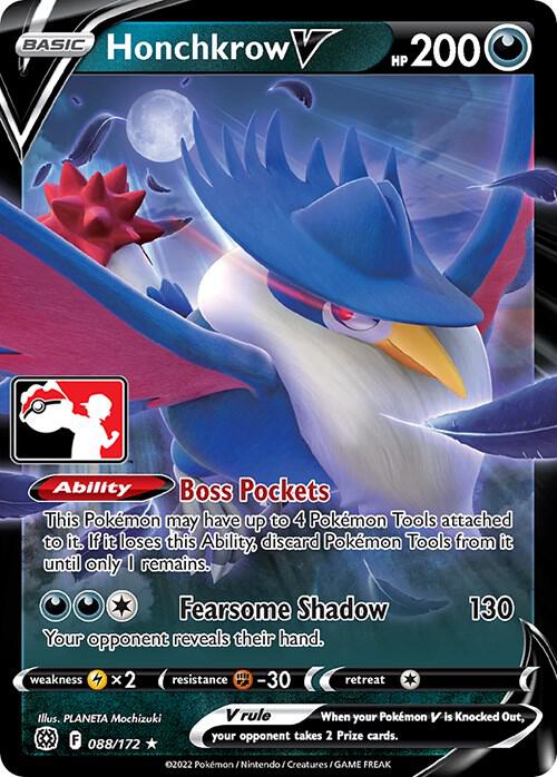 Honchkrow V Series 2 088/172 (Prize Pack Series Cards)  - Holofoil | Good Games Adelaide SA