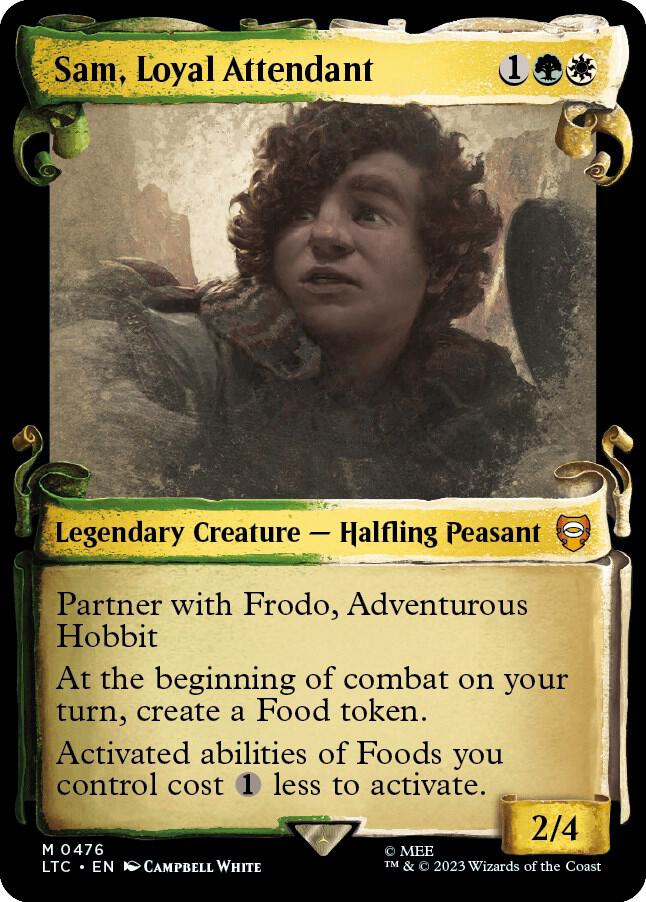 Sam, Loyal Attendant 476 (Commander: The Lord of the Rings: Tales of Middle-earth)  - Showcase Scroll Foil | Good Games Adelaide SA