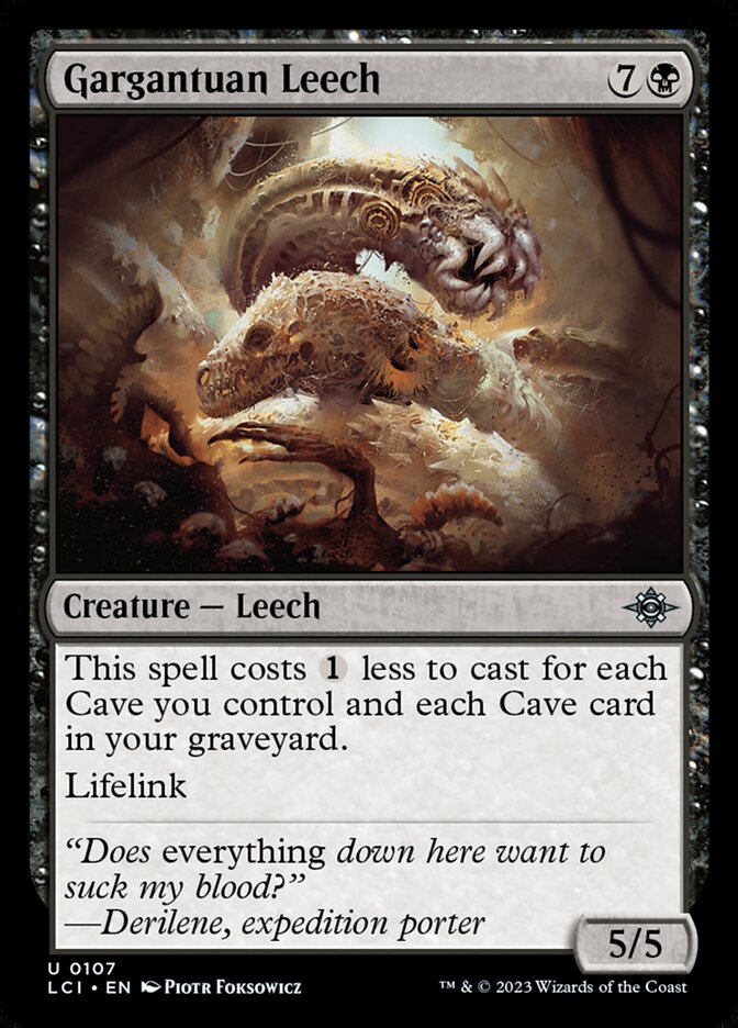 Gargantuan Leech 107 (The Lost Caverns of Ixalan)  | Good Games Adelaide SA