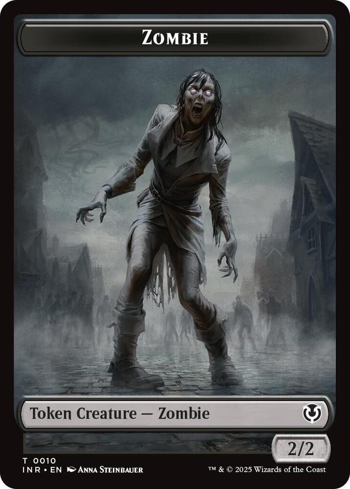 Zombie 0010 Blood Double Sided Token 10 // 21 (Innistrad Remastered)  - Foil | Good Games Adelaide SA