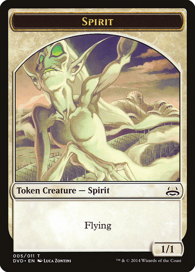Spirit Token (Divine vs. Demonic) [Duel Decks Anthology Tokens] | Good Games Adelaide SA