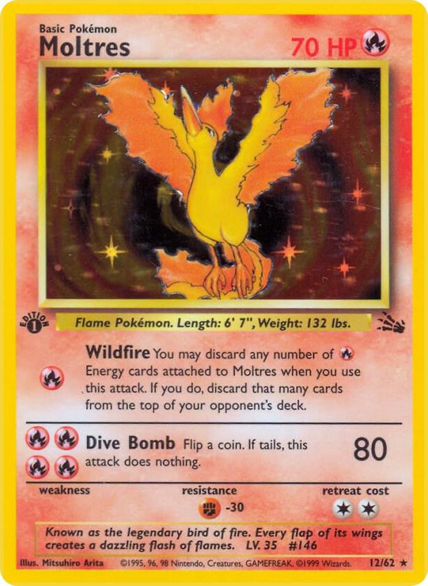 Moltres 12/62 (Fossil)  - 1st Edition Holofoil | Good Games Adelaide SA