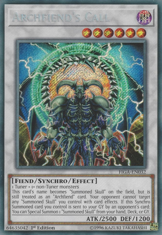 Archfiend's Call [FIGA-EN032] Secret Rare | Good Games Adelaide SA
