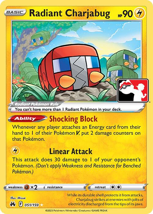 Radiant Charjabug Series 3 051/159 (Prize Pack Series Cards)  - Holofoil | Good Games Adelaide SA