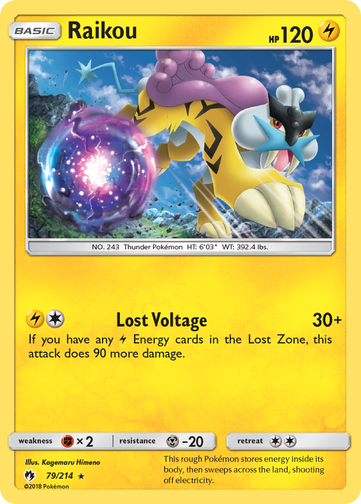Raikou (79/214) [Sun & Moon: Lost Thunder] | Good Games Adelaide SA