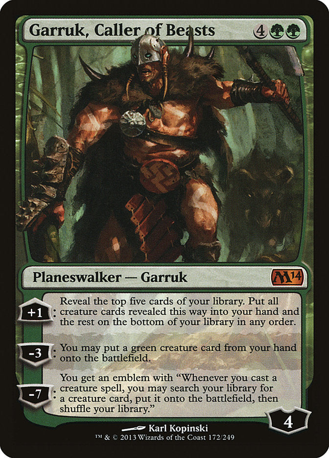 Garruk, Caller of Beasts 172 (Magic 2014 (M14))  - Foil | Good Games Adelaide SA