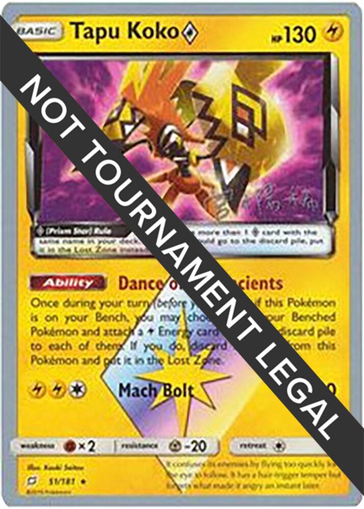 Tapu Koko Prism Star 2019 Haruki Miyamoto 51/181 (World Championship Decks)  | Good Games Adelaide SA