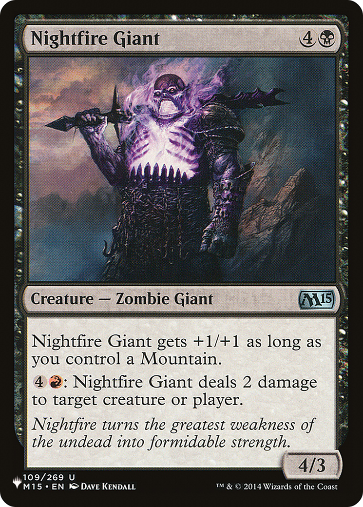 Nightfire Giant [The List Reprints] | Good Games Adelaide SA