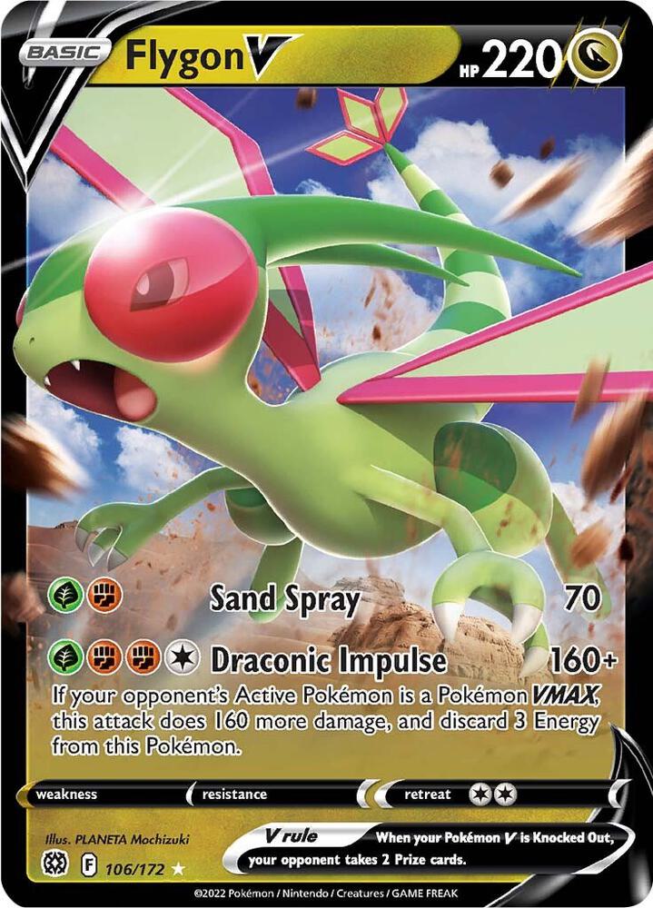 Flygon V 106/172 (SWSH09: Brilliant Stars)  - Holofoil | Good Games Adelaide SA