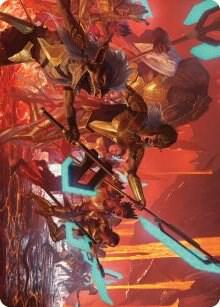 Roar of Resistance Art Card 34 (Art Series: Phyrexia: All Will Be One)  | Good Games Adelaide SA