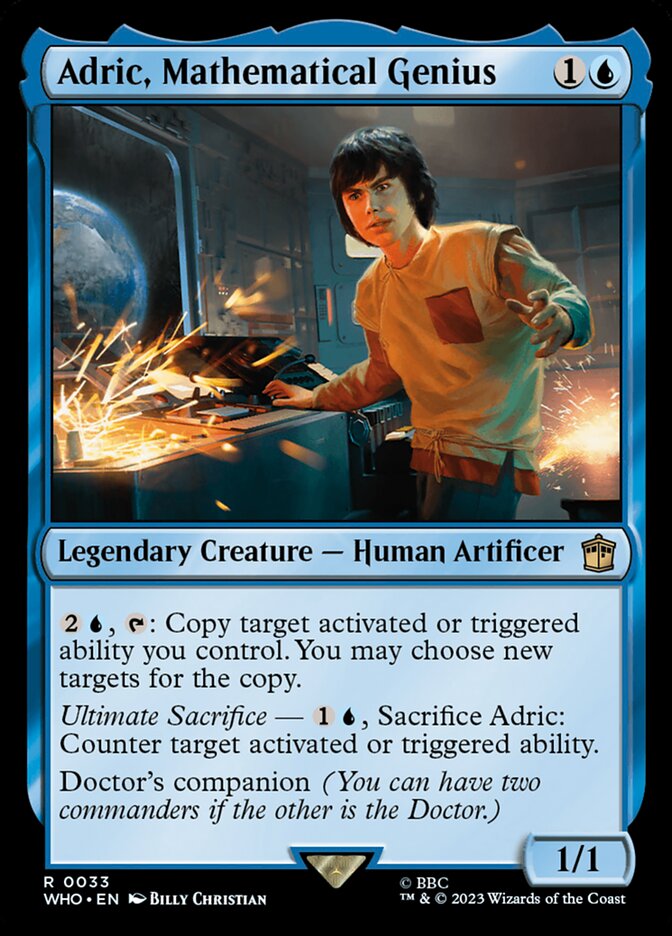 Adric, Mathematical Genius 33 (Universes Beyond: Doctor Who)  - Foil | Good Games Adelaide SA