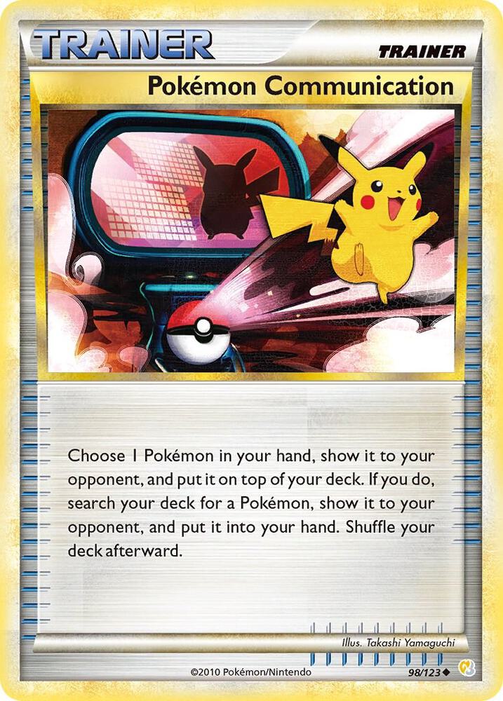 Pokemon Communication 98/123 (HeartGold SoulSilver)  - Reverse Holofoil | Good Games Adelaide SA