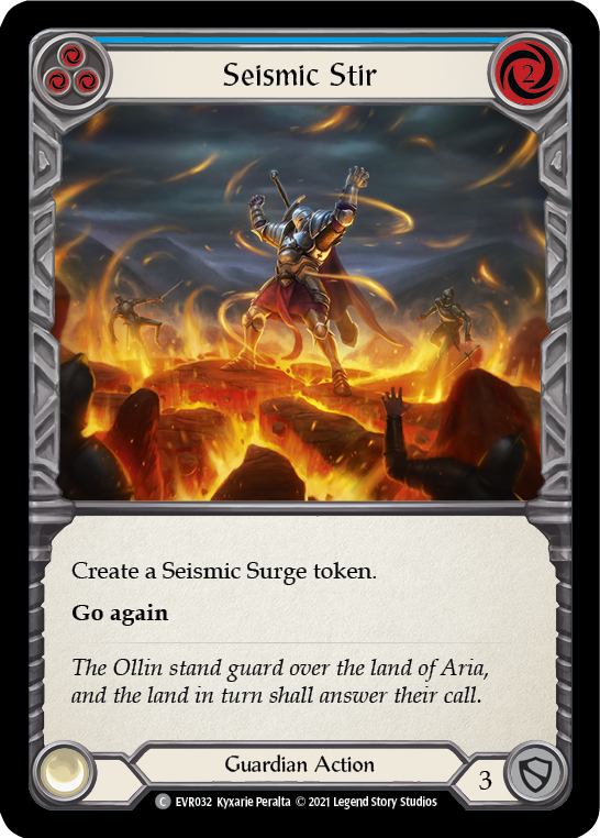 Seismic Stir (Blue) [EVR032] (Everfest)  1st Edition Rainbow Foil | Good Games Adelaide SA