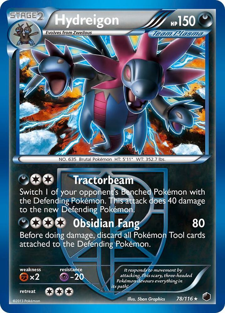 Hydreigon Team Plasma 78/116 (Plasma Freeze)  - Reverse Holofoil | Good Games Adelaide SA
