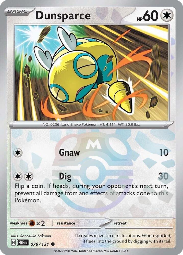 Dunsparce 079/131 (SV: Prismatic Evolutions)  - Holofoil | Good Games Adelaide SA