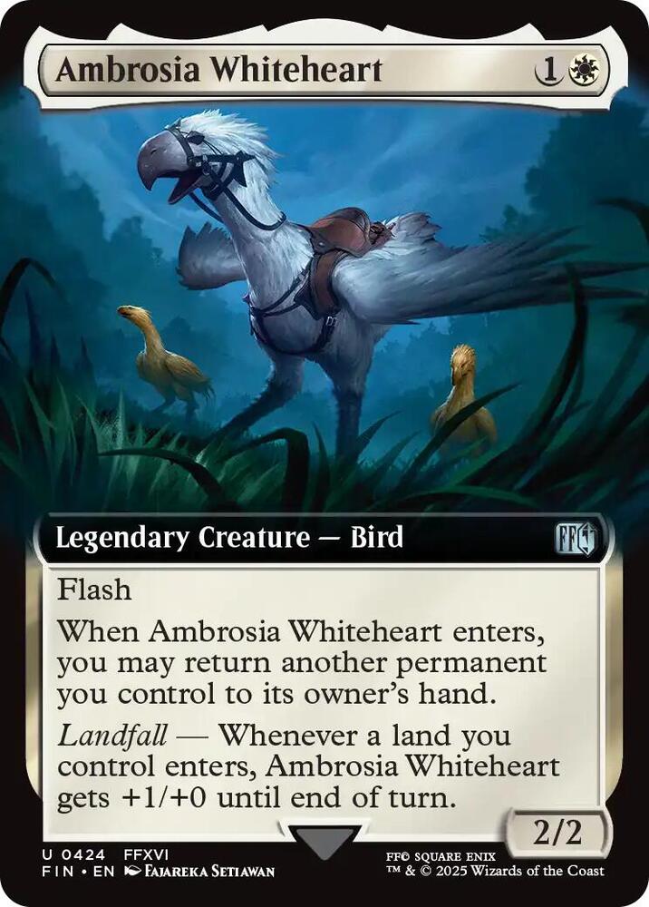Ambrosia Whiteheart 424/309 (FINAL FANTASY)  - Extended Art | Good Games Adelaide SA