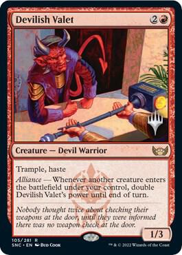Devilish Valet 105 (Promo Pack: Streets of New Capenna)  | Good Games Adelaide SA