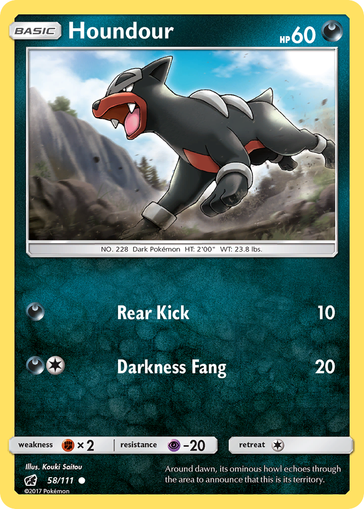 Houndour (58/111) [Sun & Moon: Crimson Invasion] | Good Games Adelaide SA