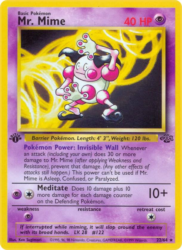 Mr. Mime 22/64 (Jungle)  - 1st Edition | Good Games Adelaide SA