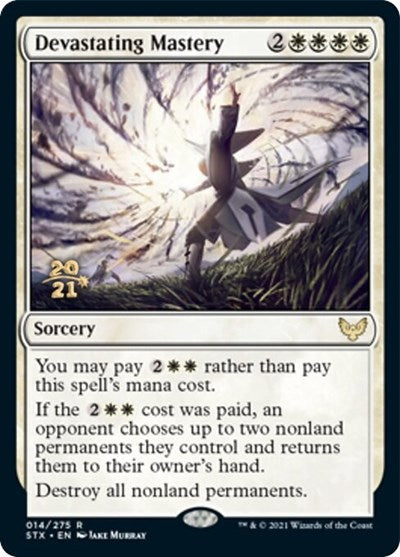 Devastating Mastery [Strixhaven: School of Mages Prerelease Promos] | Good Games Adelaide SA