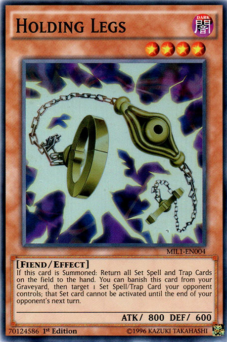Holding Legs [MIL1-EN004] Super Rare | Good Games Adelaide SA