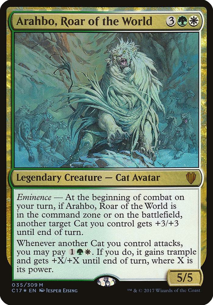 Arahbo, Roar of the World 35 (Oversize Cards)  - Foil | Good Games Adelaide SA