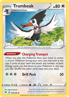 Trumbeak (144/185) [Sword & Shield: Vivid Voltage] | Good Games Adelaide SA
