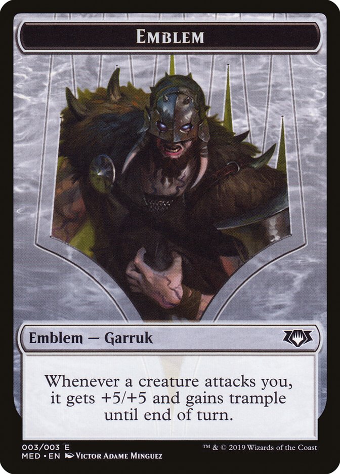 Emblem - Garruk, Apex Predator [Mythic Edition: War of the Spark] | Good Games Adelaide SA