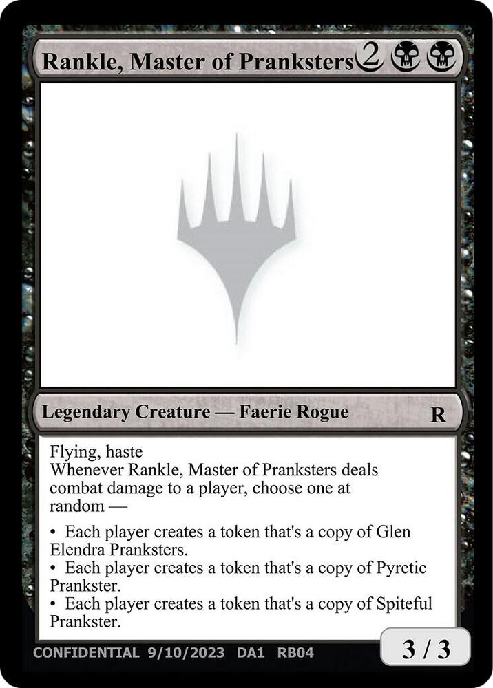 Rankle Master of Pranksters  (Un-Known Event Playtest Cards)  | Good Games Adelaide SA