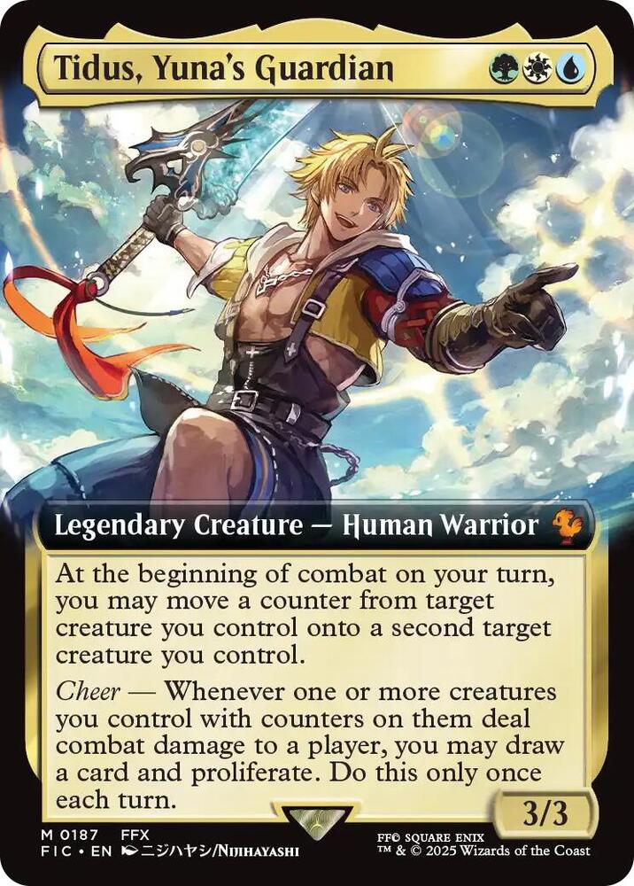 Tidus Yunas Guardian Extended Art 187 (Commander: FINAL FANTASY)  - Extended Art | Good Games Adelaide SA