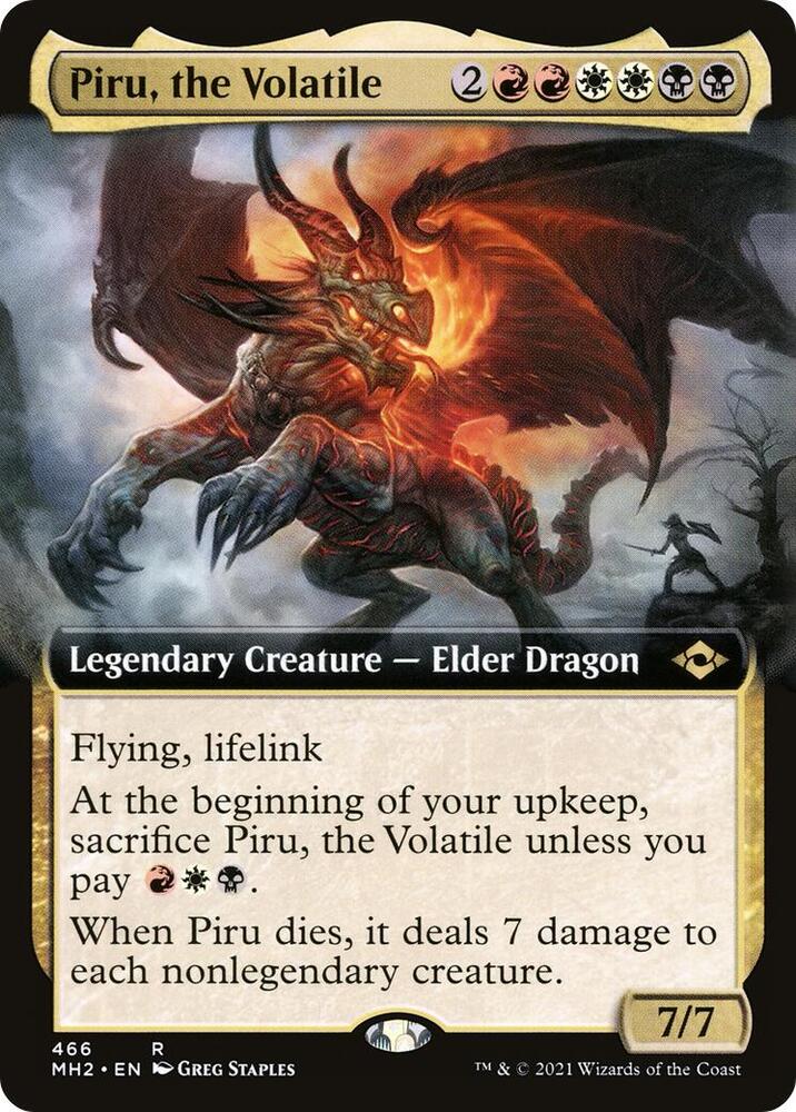 Piru the Volatile Extended Art 466 (Modern Horizons 2)  | Good Games Adelaide SA
