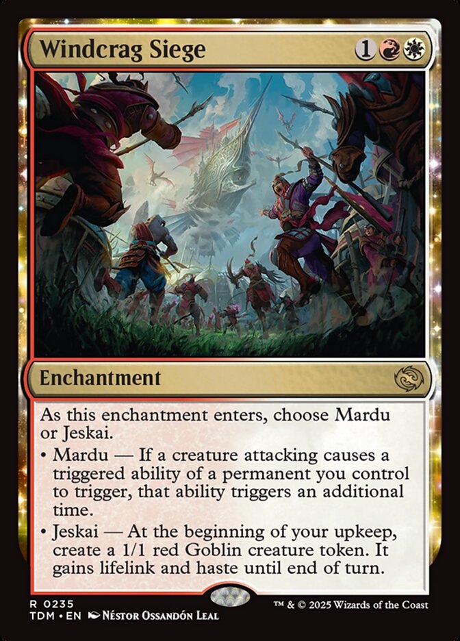 Windcrag Siege 235 (Tarkir: Dragonstorm)  - Foil | Good Games Adelaide SA