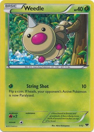 Weedle (1/12) [McDonald's Promos: 2014 Collection] | Good Games Adelaide SA