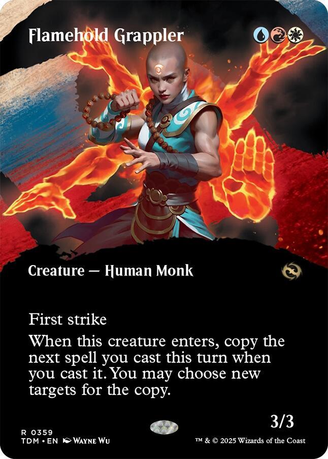 Flamehold Grappler 359 (Tarkir: Dragonstorm)  - Foil | Good Games Adelaide SA