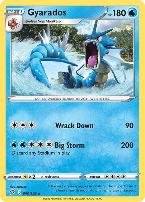 Gyarados 040/192 (SWSH02: Rebel Clash)  - Holofoil | Good Games Adelaide SA
