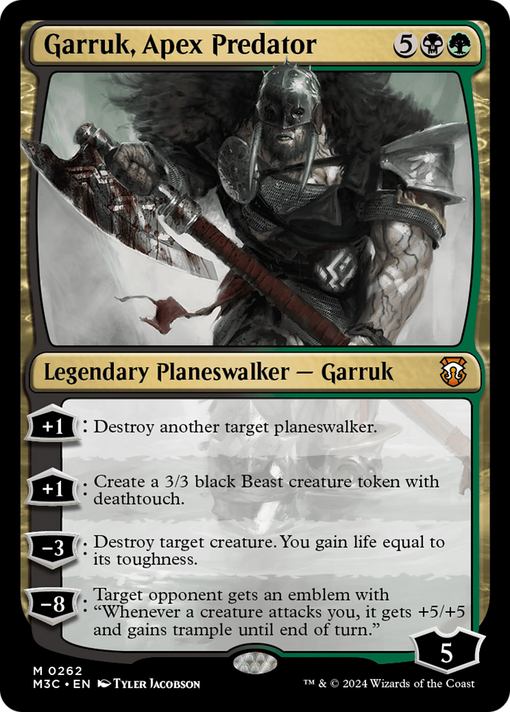 Garruk, Apex Predator (Ripple Foil) [Modern Horizons 3 Commander] | Good Games Adelaide SA