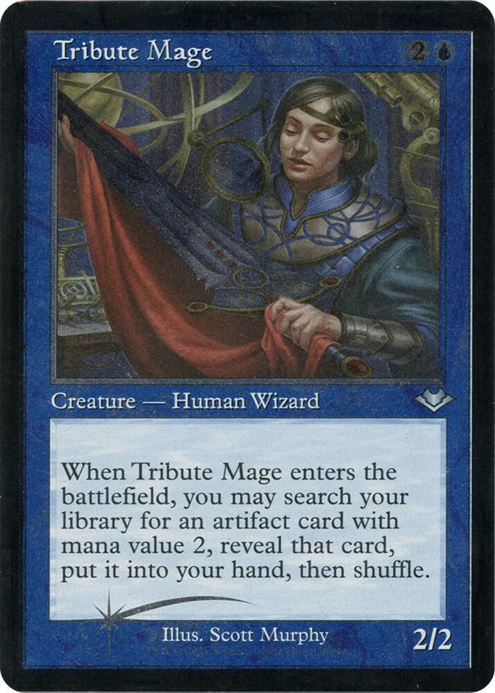 Tribute Mage 10 (Modern Horizons)  - Retro Etched Foil | Good Games Adelaide SA