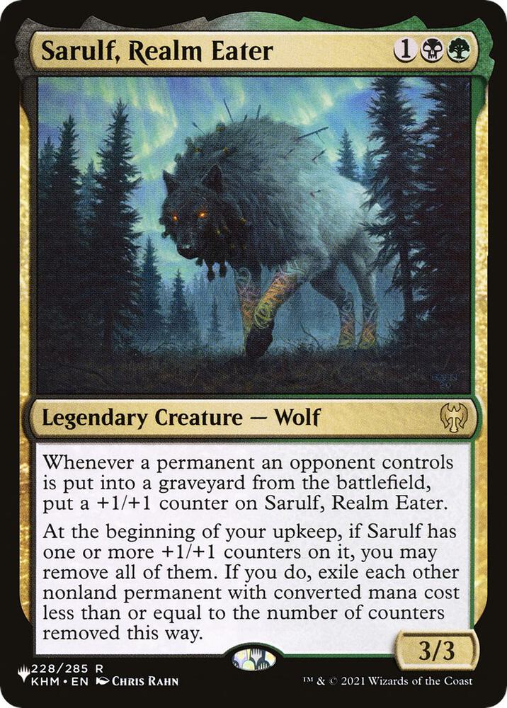Sarulf Realm Eater 228/285 (The List Reprints)  | Good Games Adelaide SA