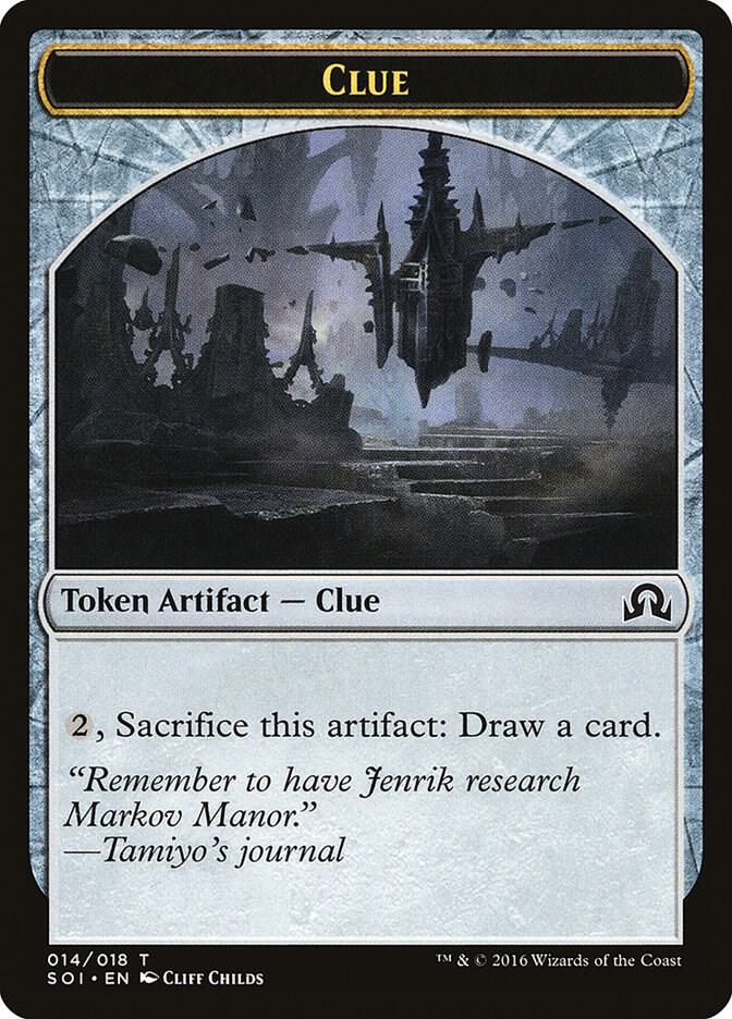 Clue Token 14 (Shadows over Innistrad)  | Good Games Adelaide SA