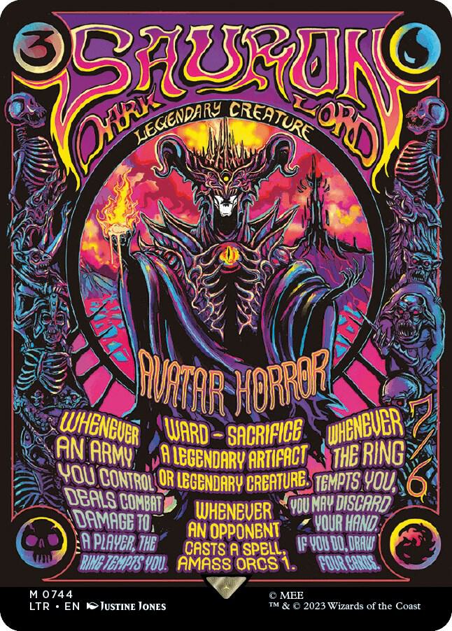 Sauron, the Dark Lord 744 (Universes Beyond: The Lord of the Rings: Tales of Middle-earth)  - Borderless Poster | Good Games Adelaide SA