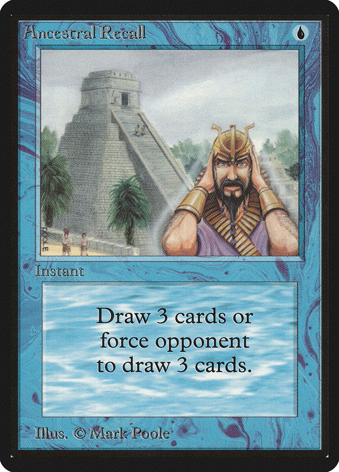 Ancestral Recall [Limited Edition Beta] | Good Games Adelaide SA