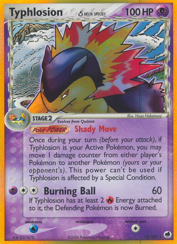 Typhlosion (12/101) (Delta Species) [EX: Dragon Frontiers] | Good Games Adelaide SA