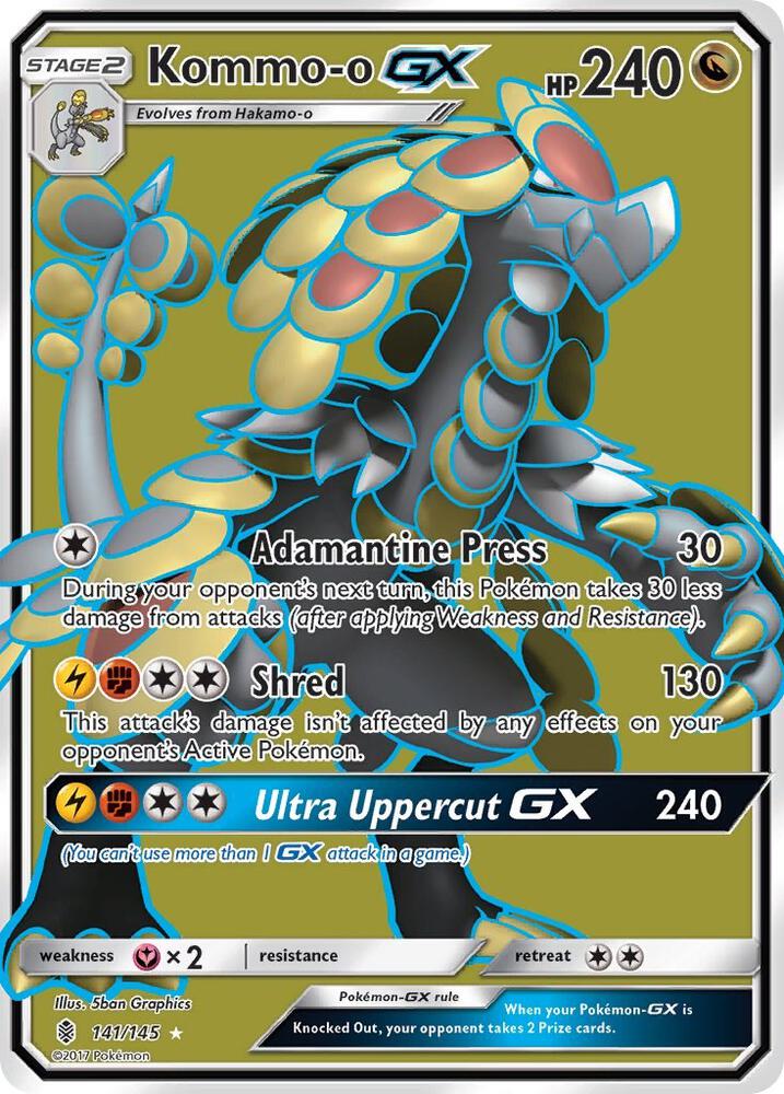 Kommo o GX Full Art 141/145 (SM - Guardians Rising)  - Holofoil | Good Games Adelaide SA