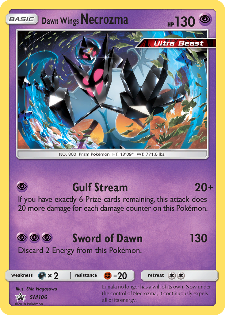 Dawn Wings Necrozma (SM106) [Sun & Moon: Black Star Promos] | Good Games Adelaide SA