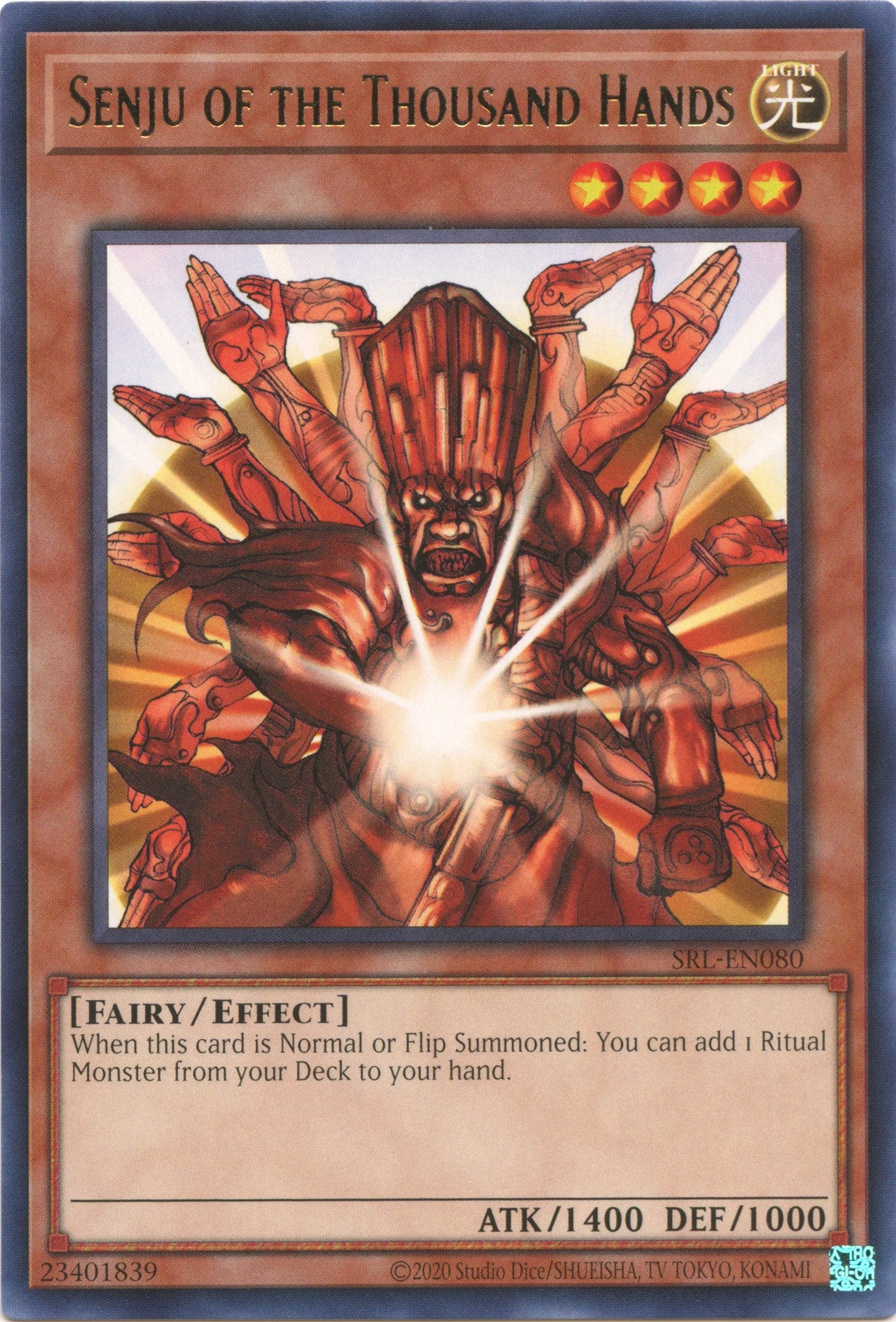 Senju of the Thousand Hands (25th Anniversary) [SRL-EN080] Rare | Good Games Adelaide SA