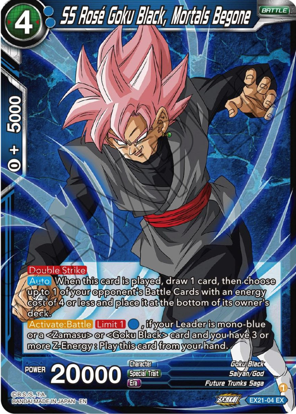 SS Rose Goku Black, Mortals Begone (EX21-04) [5th Anniversary Set] | Good Games Adelaide SA